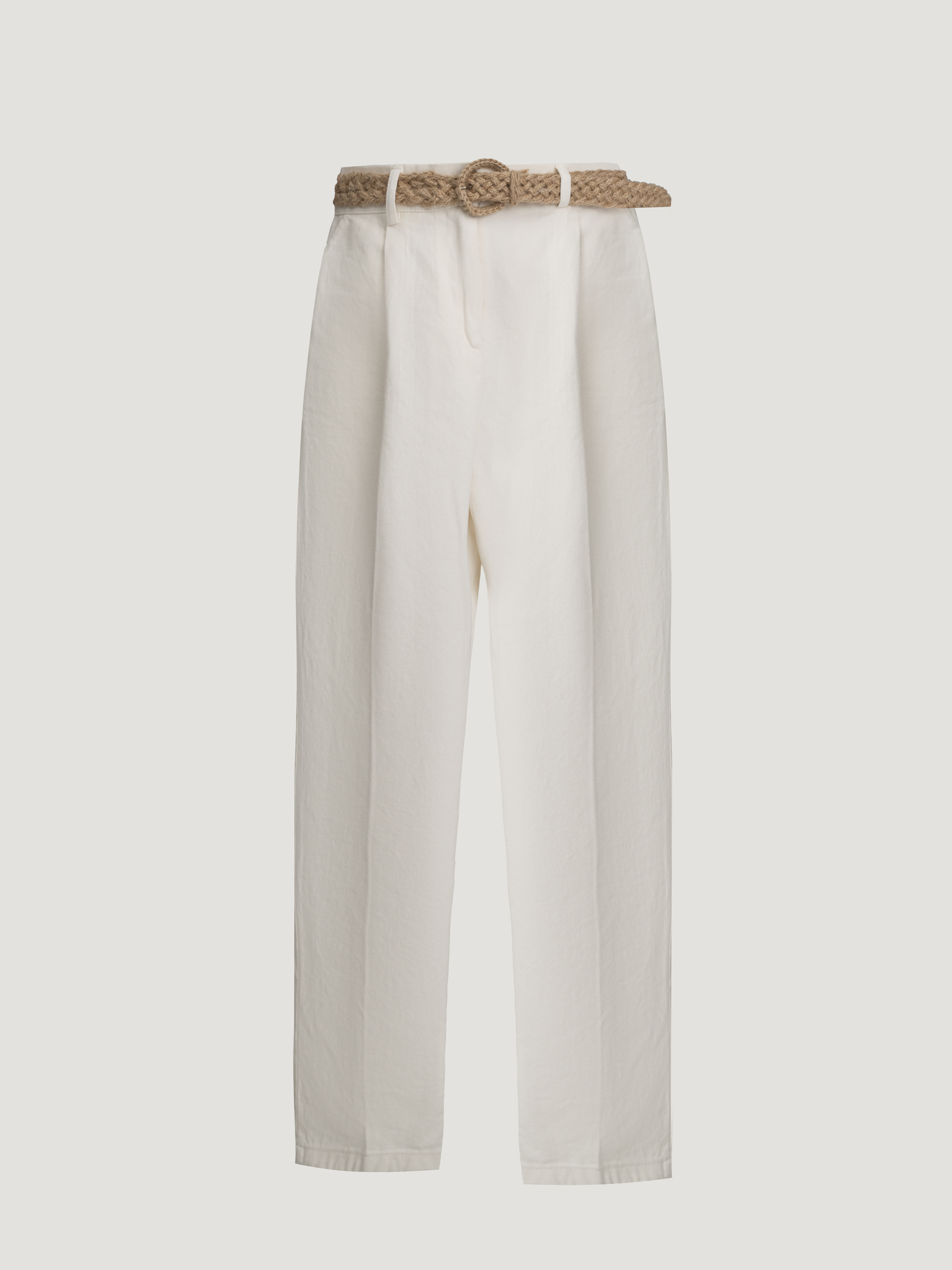 slim-linen-pants-white-05171311-01 شلوار راسته کتان-05171311 - Image 1