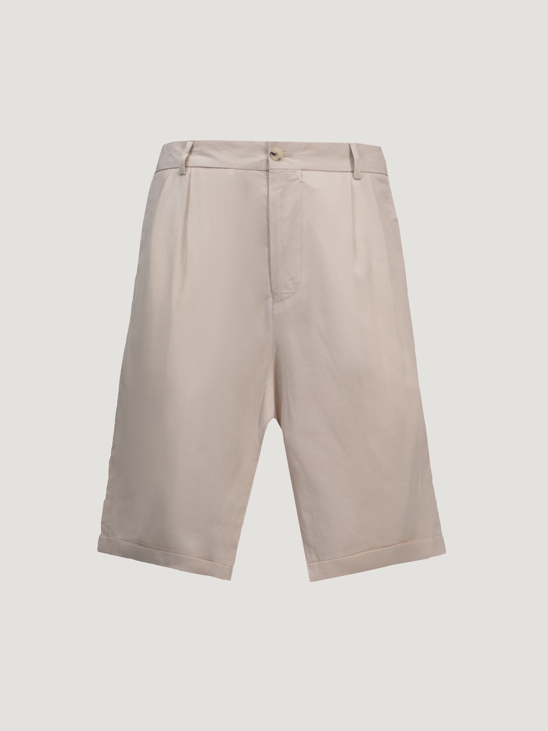 shorts-cream-05105394-01 شلوارک تنسل-05105394 - Image 1